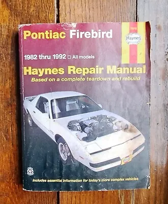 Pontiac Firebird 1982-1992 Haynes Repair Manual #79019 • $10