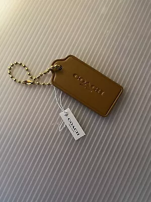 NWT Coach 2.5”  Hangtag Bag Charm Saddle Leather • $15