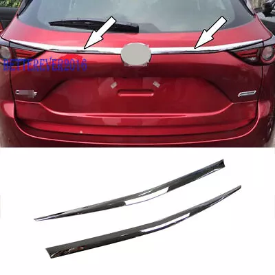 Fit For Mazda CX-5 CX5 2017-2024 Chrome Rear Trunk Lid Cover Molding Trim Decor • $31.15