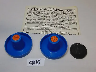 $17.99 • Buy Vintage 1974 Aurora Air Hockey Game Replacement Parts 2 Goilies & 1 Puck 