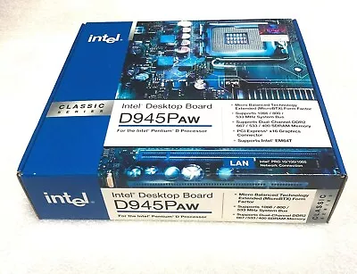 Intel Desktop Board D945gcz / D945paw Boxd945pawlk New W/ Accessories!!  • $49