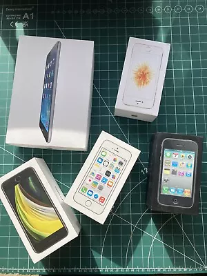 5x EMPTY IPHONE & Ipad Boxes 3GS SE 5s Ipad Mini BOX ONLY No Devices • £16