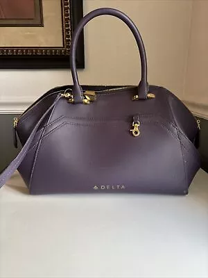 Zac Posen X Delta Passport Plum Purse/Handbag Exclusive For Delta Airlines GUC • $26