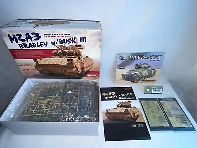 Lot Meng M2A3 Bradley BUSK III Infantry Fighting Vehicle SS-004 + E35-218 + Book • $99.99