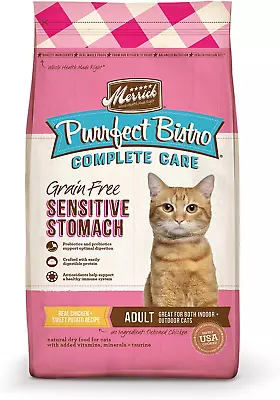 Purrfect Bistro Grain Free Cat Food Complete Care Sensitive Stomach Dry Cat Foo • $32.28