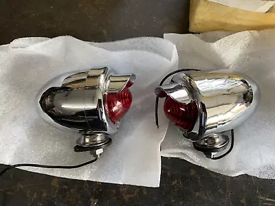 Lowrider Bicycle Taillights Accessory Schwinn Beehive Chrome Fender Reflector • $95