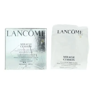 Lancome Miracle Cushion Refill 02 Beige Rose Cushion Foundation 14g • £20.95