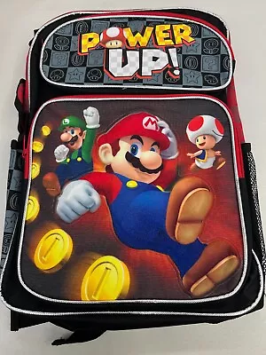 Power Up! Super Mario 16  Backpack 40528 F.C 05 In Stock • $19.99