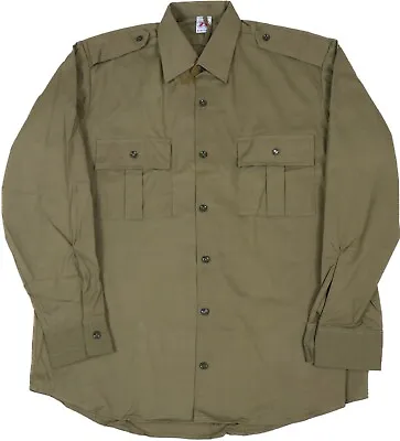Large 40-42 Romanian Army Olive Camo Field Jacket Shirt Military M90 M93 M94 • $24.85