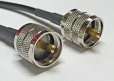 Mini 8 RG8X PL259 UHF Male To PL259 UHF Male Coax RF Cable USA Fast Ship Lot USA • $10.99