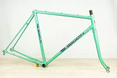 BIANCHI VINTAGE FRAME 53 56 STEEL ROAD BIKE CAMPAGNOLO 700c 80S SPORT CELESTE 70 • $434.86