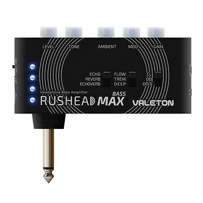 Valeton Rushead Max Bass USB Chargable Portable Pocket Bass Amp Multi-Effects • $35.99