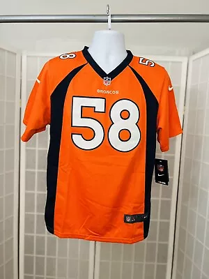 $88 Denver Broncos Von MILLER #58 Jersey Nike Stitched Youth XL - GREAT! • $42.50