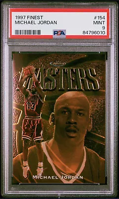 1997-98 Finest Gold #154 Michael Jordan Rare Chicago Bulls Mint Psa 9 • $75