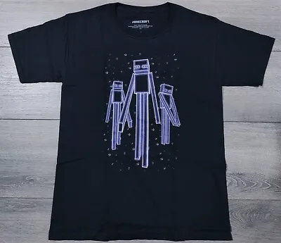 Minecraft Shirt Boys Large 10-12 Halloween Enderman Short Sleeve Tee T-shirt • $9.86