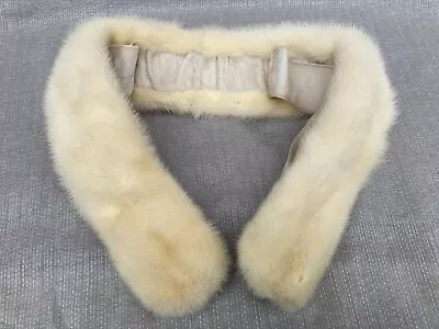 Vintage Blonde Mink Fur Stole With Clips Jenny Giddjing • $24.99