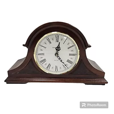 Vintage Howard Miller 635-107 Burton II Mantel Clock Windsor Cherry Dual Chime • $150