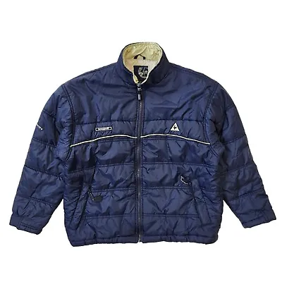 Le Coq Sportif 90s Vintage Navy Blue Zipped Jacket Boy's/Girls Size XL • £29.99