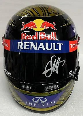 SEBASTIAN VETTEL SIGNED Helmet Full Size 2013 World Champion F1 Racing 1:1 Scale • $6990