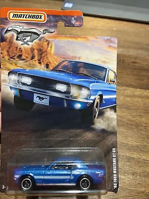 2019 Matchbox Mustangs ‘68 Ford Mustang GT CS Blue  • $4.99