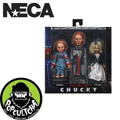 Bride Of Chucky - Chucky And Tiffany Clothed 8  Action Figure 2-Pack  New  • $149.99