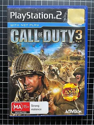 Sony PlayStation 2: Call Of Duty 3 - Complete With Manual VGC • $12