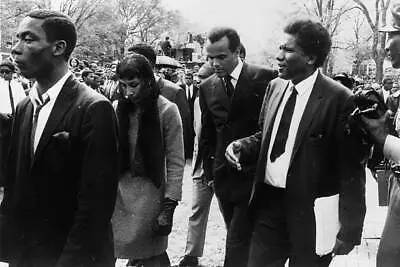 Harry Belafonte Arriving At Funeral In Atlanta Of Martin Luther King 1968 PHOTO • $5.83