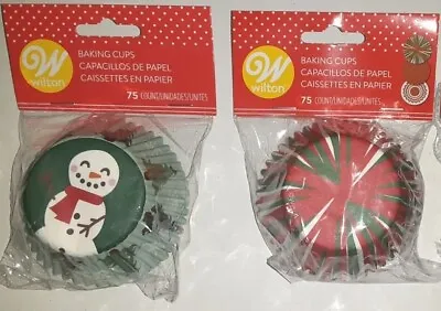 Wilson 150ct Christmas Baking Muffin Cupcake Standard Paper Cups Liners 2 Packs • $6.99