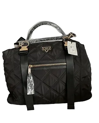 £45 • Buy River Island Black Quilted Weekend Bag/Holdall Brand New Ladies Women Large Bag