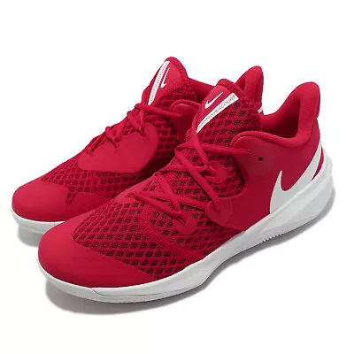 Nike Zoom Hyperspeed Court University Red White Men Volleyball Shoes CI2964-610 • $100.81