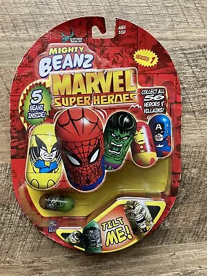 Marvel Super Heroes Mighty Beanz Lot (2003) 3 Sealed Packs New See Pics For Cond • $34.99