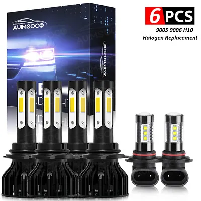 9005+9006 9145 LED Headlight Fog Bulbs For Chevy Silverado GMC Sierra 1500 03-06 • $99.99
