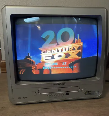 Magnavox 13  CRT Color TV DVD Player Combo MWC13D6 Tested Works No Remote Gaming • $115