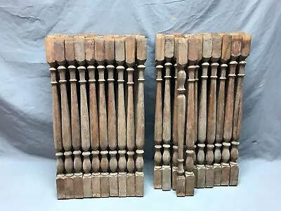 Lot Of 72 Antique Vintage Chestnut Turned Wood Staircase Spindles Old 500-24B • $595