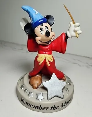 Mickey Mouse Walt Disney World  Remember The Magic Ceramic Figurine Sorcerer WDW • $14.99