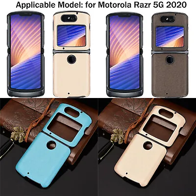 For Motorola Razr 5G 2020 PU+PC Phone Case Protective Back Cover Matte Shell • $9.71