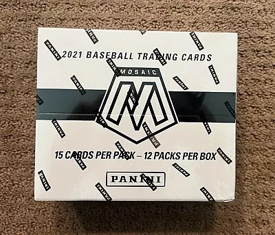 2021 Panini Mosaic Baseball FAT PACK Box FACTORY SEALED 12 Cello Packs • $44.95