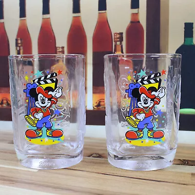 2 McDonalds Walt Disney World Millennium Celebration 2000 Mickey Mouse Glasses • $16.77