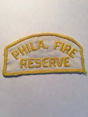 $8.97 • Buy Vtg Philadelphia PA Fire Reserve Patch Pennsylvania Department