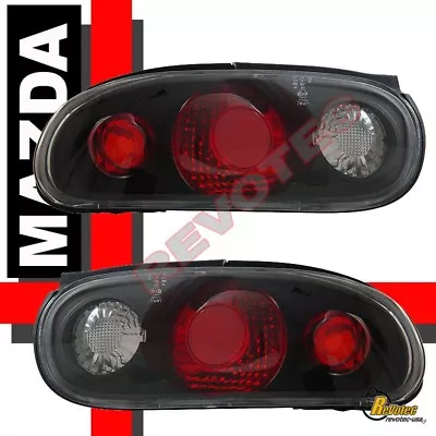 1990-1997 Mazda Miata MX5 MX-5 Black Tail Lights Lamps 1 Pair • $89.95