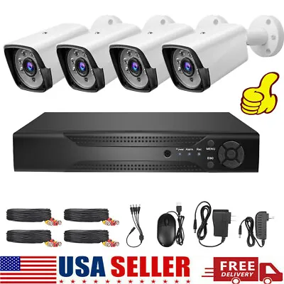 5MP Lite 4CH DVR 1080P Security Camera System Outdoor H.265+ Home CCTV Kit IP66 • $102.99