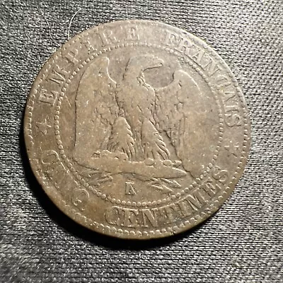 1854 France 5 Centimes Nice Example Z1034 • $3.49