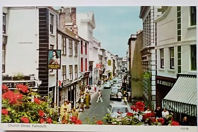Church Street Falmouth Vintage Postcard  • £2.95