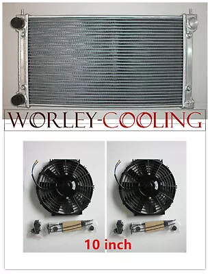 £142.81 • Buy Aluminum Alloy Radiator And Fans For VW GOLF MK1 MK2 GTI/SCIROCCO 1.6 1.8 8V MT