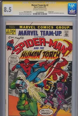 Marvel Team Up #2 (1972) SS CGC 8.5 Signature Series Signed By Jim Mooney • $363.09