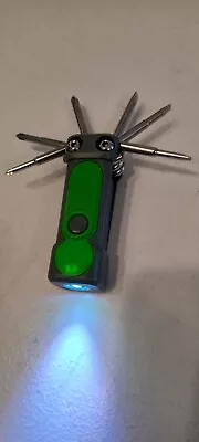 Dual LED Flashlight Six Screwdriver Pocket Toolkit  • $2