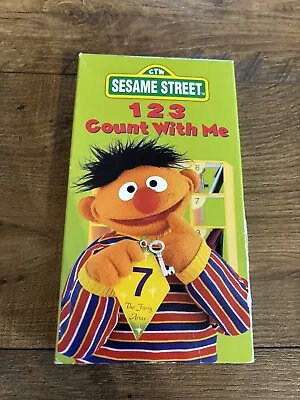 123 Count With Me VHS 1997 Tape VCR Video Tape Movie Sesame Street Ernie Elmo • $9.49