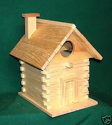 $12.99 • Buy Log Cabin Bird House Kits For Children And Adults Hand Made In USA