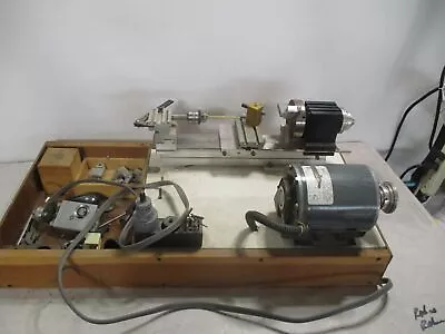 G237) Taig Mini Metal Lathe 4 Turning Cutting Drilling Threading W/Accessories • $600