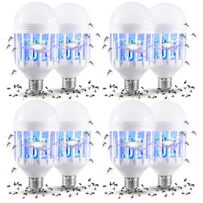 Insect Bug Mosquito Zapper Light Bulb Fly Trap Killer Indoor Outdoor UV Led Lamp • $10.99